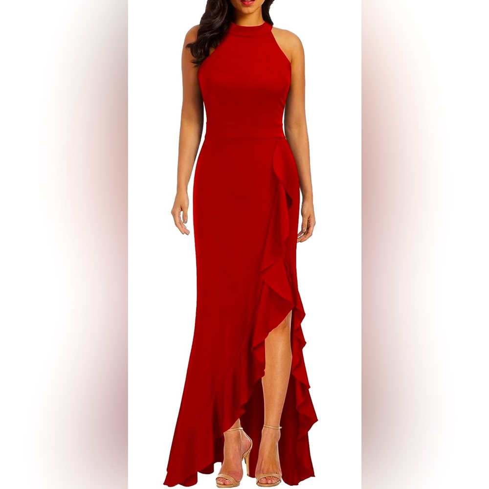 🔥SALE! Woosea Women’s High Neck Cocktail Dress